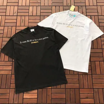 ¥~115 VETEMENTS T-SHIRT 66012545 (im 185CM 80KG iwear size M in the photo)