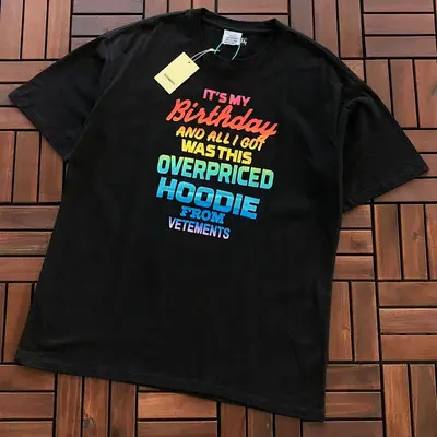 ¥~115 VETEMENTS T-SHIRT 66012528 (im 185CM 80KG iwear size M in the photo)