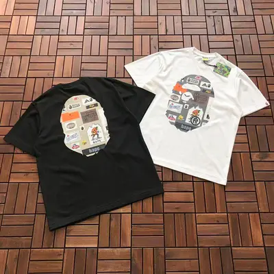 ￥~109 BAPE T-SHIRT 55012622 (im 180CM 68KG iwear size L in the photo)