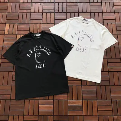 ¥~109 BAPE T-SHIRT 55012613 (im 180CM 68KG iwear size L in the photo)