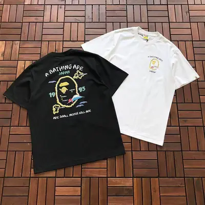 ¥~109 BAPE T-SHIRT 55012612 (im 180CM 68KG iwear size L in the photo)