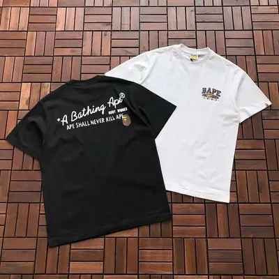 ¥~109 BAPE T-SHIRT 55012602 (im 180CM 68KG iwear size L in the photo)