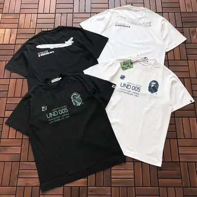 ¥~109 BAPE & UNDEFEATED T-SHIRT 55012601 (im 180CM 68KG iwear size L in the photo)