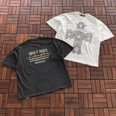 ¥~99 REPRESENT T-SHIRT 77012624 (im 176CM 58KG iwear size M in the photo)