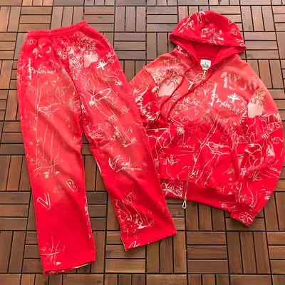 TOP￥~308 PANTS￥~288 VINTAGE HOODIE TROUSERS 55012716 (im 176CM 58KG iwear size M in the photo)