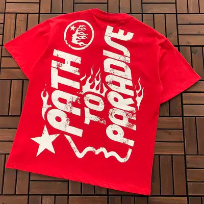 ￥~95 HELLSTAR T-SHIRT 55012964 (im 185CM 80KG iwear size S in the photo)