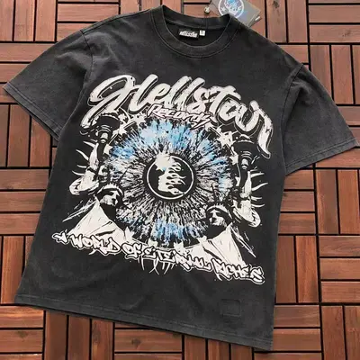 ￥~115 HELLSTAR T-SHIRT 55012951 (im 185CM 80KG iwear size S in the photo)