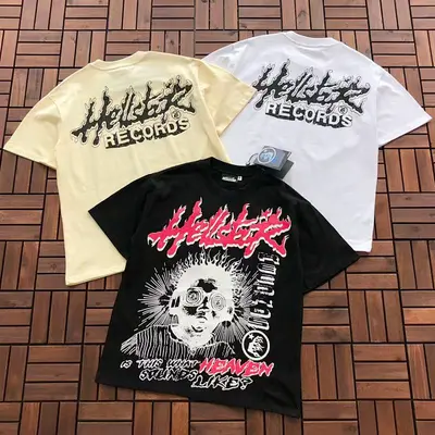￥~95 HELLSTAR T-SHIRT 55012949 (im 185CM 80KG iwear size S in the photo)