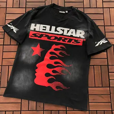 ￥~109 HELLSTAR T-SHIRT 55012930 (im 185CM 80KG iwear size S in the photo)