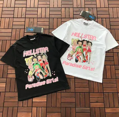 ￥~95 HELLSTAR T-SHIRT 55012924 (im 185CM 80KG iwear size S in the photo)