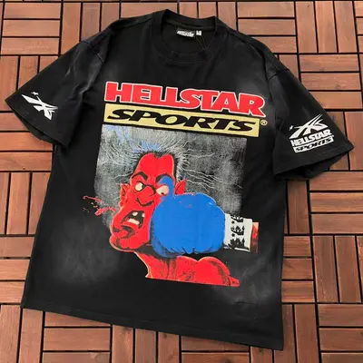 ￥~109 HELLSTAR T-SHIRT 55012910 (im 185CM 80KG iwear size S in the photo)