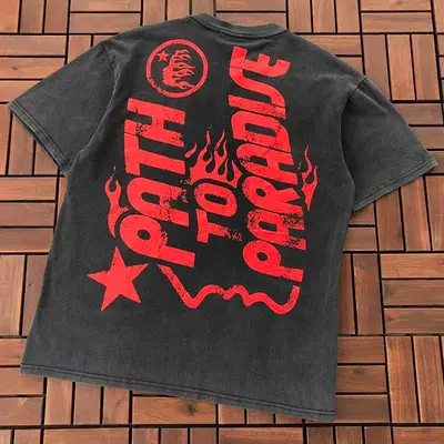 ￥~109 HELLSTAR T-SHIRT 55012907 (im 185CM 80KG iwear size S in the photo)