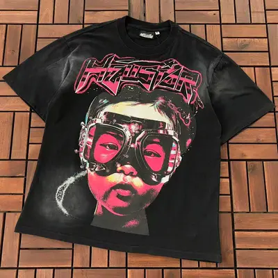 ￥~115 HELLSTAR T-SHIRT 55012904 (im 185CM 80KG iwear size S in the photo)