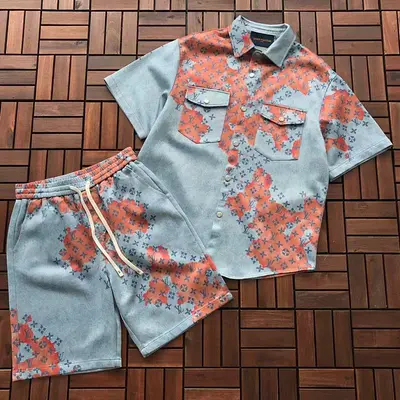 ￥~229 L🔥T-SHIRT SHIRT SHORTS 77013025 (im 176CM 58KG iwear size L in the photo)