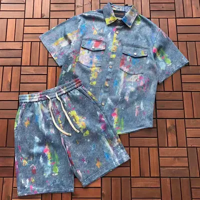 ￥~229 L🔥T-SHIRT SHIRT SHORTS 77013022 (im 176CM 58KG iwear size L in the photo)