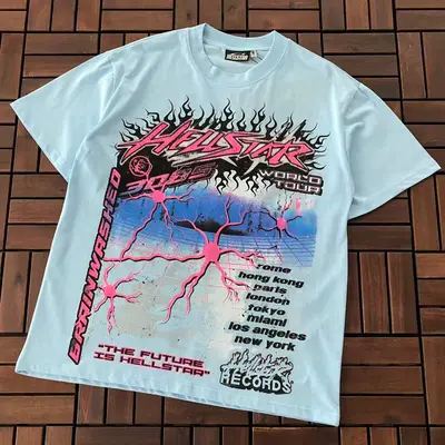 ¥~95 HELLSTAR T-SHIRT 55013012(im 185CM 80KG iwear size S in the photo)
