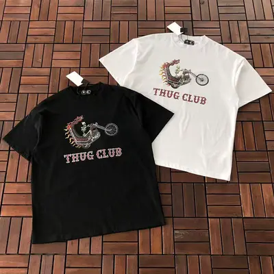 ¥~85 THUG CLUB T-SHIRT 77020109 (im 185CM 80KG iwear size 1 in the photo)