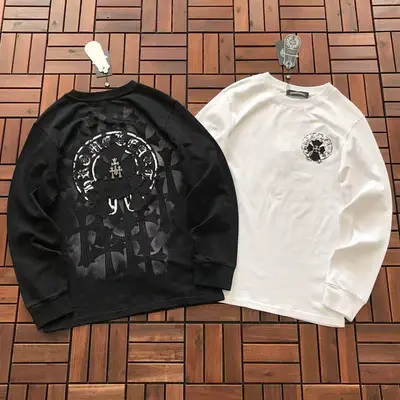 ¥~159 CH🔥OM🔥 HE🔥RTS LONG-SLEEVE 55020324 (im 176CM 58KG iwear size S in the photo)