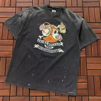 ¥~115 SAINT MICHAEL & NEIGHBORHOOD T-SHIRT 55020580 (im 176CM 58KG iwear size S in the photo)