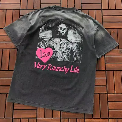 ¥~115 SAINT MICHAEL T-SHIRT 55020578 (im 176CM 58KG iwear size S in the photo)