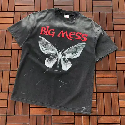 ¥~115 SAINT MICHAEL T-SHIRT 55020572 (im 176CM 58KG iwear size S in the photo)