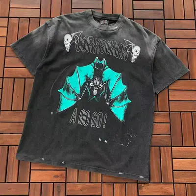 ¥~115 SAINT MICHAEL T-SHIRT 55020571 (im 176CM 58KG iwear size S in the photo)
