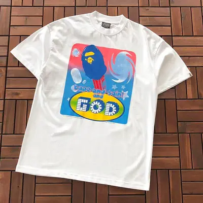 ￥~115 SAINT MICHAEL & BAPE T-SHIRT 55020527 (im 176CM 58KG iwear size S in the photo)