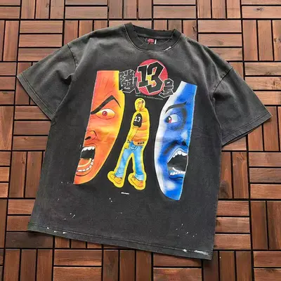 ￥~115 SAINT MICHAEL T-SHIRT 55020504 (im 176CM 58KG iwear size S in the photo)