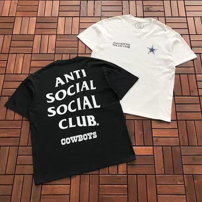 ¥~85 ANTI SOCIAL SOCIAL CLUB T-SHIRT 55020643 (im 185CM 70KG iwear size L in the photo)