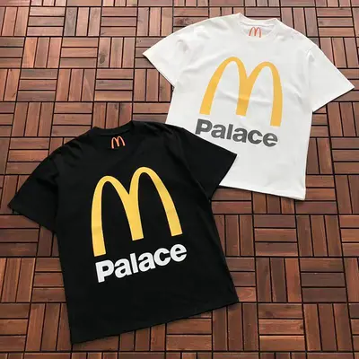 ¥~109 P🔥LA🔥E & MCDONALD'S T-SHIRT 55020907 (im 176CM 58KG iwear size M in the photo)