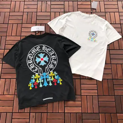 ￥~109 CH🔥OM🔥 HE🔥RTS T-SHIRT 55022521 (im 180CM 68KG iwear size S in the photo)
