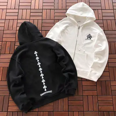 ￥~288 CH🔥OM🔥 HE🔥RTS HOODIE FLEECE 55022659 (im 185CM 80KG iwear size L in the photo)