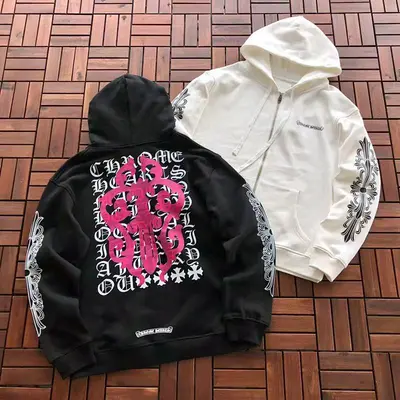 ￥~239 CH🔥OM🔥 HE🔥RTS HOODIE FLEECE 55022672 (im 185CM 80KG iwear size XL in the photo)