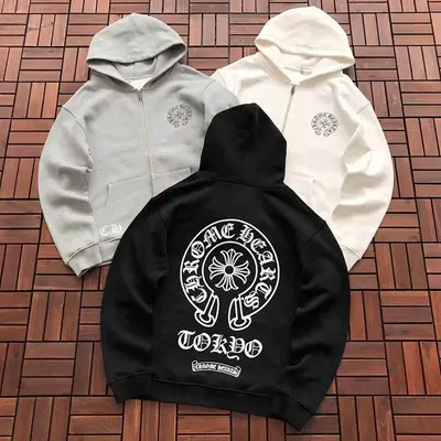 ￥~288 CH🔥OM🔥 HE🔥RTS HOODIE FLEECE 55022637 (im 185CM 80KG iwear size L in the photo)