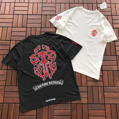 ￥~109 CH🔥OM🔥 HE🔥RTS T-SHIRT 55022631 (im 185CM 80KG iwear size S in the photo)