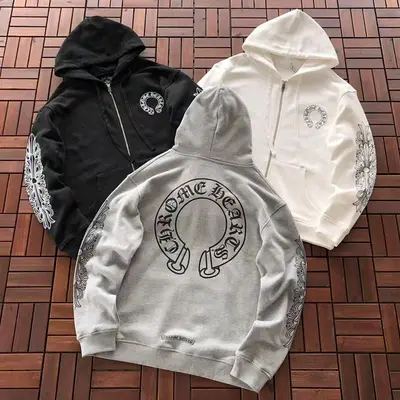 ￥~229 CH🔥OM🔥 HE🔥RTS HOODIE FLEECE 55022774 (im 180CM 68KG iwear size L in the photo)