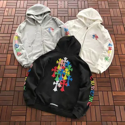 ￥~229 CH🔥OM🔥 HE🔥RTS HOODIE FLEECE 55022753 (im 180CM 68KG iwear size L in the photo)