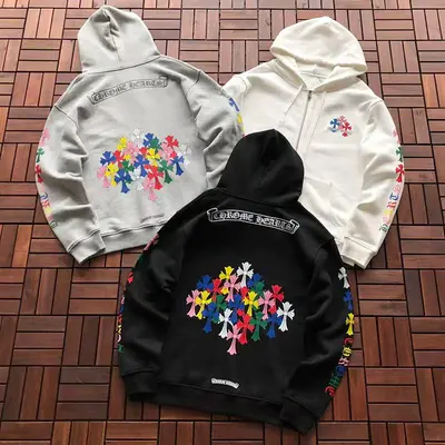 ￥~229 CH🔥OM🔥 HE🔥RTS HOODIE FLEECE 55022736 (im 180CM 68KG iwear size L in the photo)
