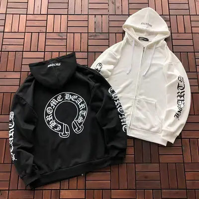 ￥~139 CH🔥OM🔥 HE🔥RTS HOODIE 77022702 (im 185CM 80KG iwear size XL in the photo)