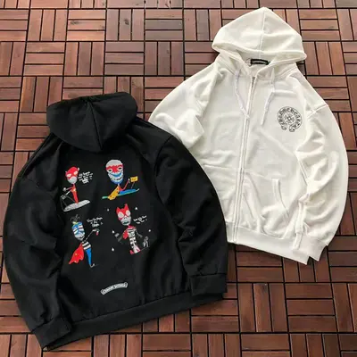 ￥~139 CH🔥OM🔥 HE🔥RTS HOODIE 77022701 (im 185CM 80KG iwear size L in the photo)