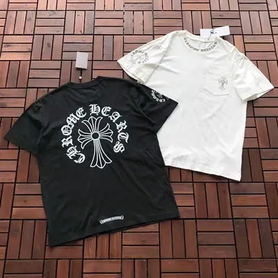 ￥~109 CH🔥OM🔥 HE🔥RTS T-SHIRT 55022723 (im 185CM 80KG iwear size S in the photo)