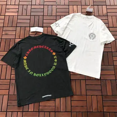 ￥~109 CH🔥OM🔥 HE🔥RTS T-SHIRT 55022722 (im 185CM 80KG iwear size S in the photo)