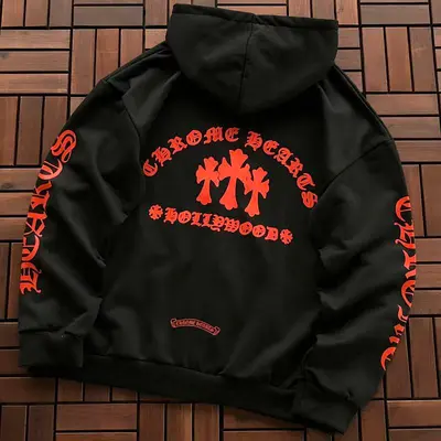 ￥~139 CH🔥OM🔥 HE🔥RTS HOODIE 77022817 (im 185CM 80KG iwear size XL in the photo)