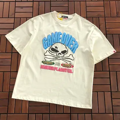 ¥~95 BROKEN PLANET T-SHIRT 55030210 (im 176CM 58KG iwear size S in the photo)
