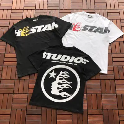 ¥~109 HELLSTAR T-SHIRT 66030486 (im 176CM 58KG iwear size M in the photo)