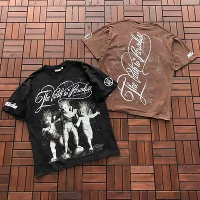 ¥~109 HELLSTAR T-SHIRT 66030485 (im 176CM 58KG iwear size M in the photo)
