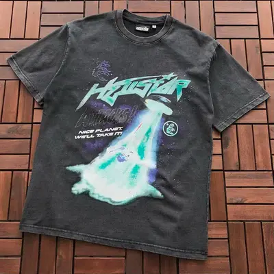 ¥~115 HELLSTAR T-SHIRT 66030483 (im 176CM 58KG iwear size M in the photo)
