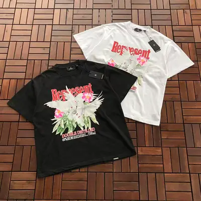 ￥~115 REPRESENT T-SHIRT 66030473 (im 176CM 58KG iwear size M in the photo)