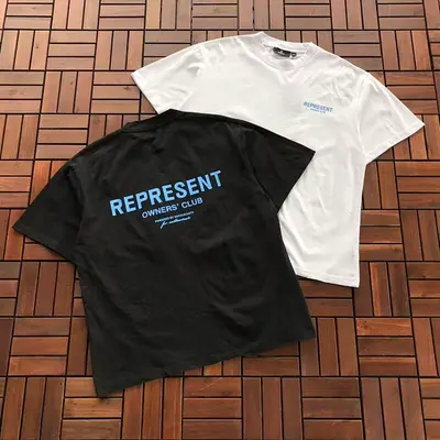 ￥~115 REPRESENT T-SHIRT 66030469 (im 176CM 58KG iwear size M in the photo)