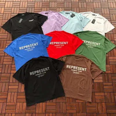 ￥~115 REPRESENT T-SHIRT 66030441 (im 176CM 58KG iwear size M in the photo)